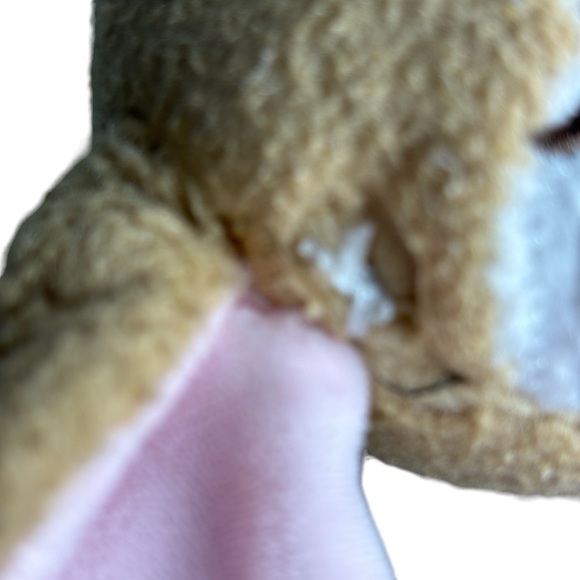Happy Go Lovely Security Blanket “My 1st Easter” Rabbit Bunny Pink Plush Rattle - Picture 8 of 11
